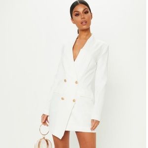White Blazer Dress